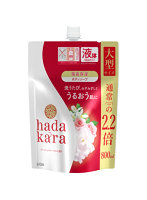 hadakara（ハダカラ）ボディソープ フレッシュフローラルの香り 詰替え用 大型サイズ 800ml