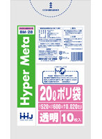 ハウスホールドジャパン BM28ポリ袋20L透明10枚