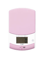 クッキングスケール 薄型・コンパクト デジタル 計量器 2kg計量 ピンク DL-6337
