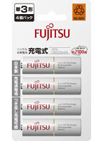 FUJITSU 充電池単3 HR-3UTC（4B）min.1900mAh