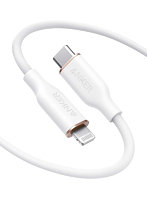 Anker Powerline III Flow USB-C ＆ ライトニング ケーブル 1.8m ホワイト A8663N21