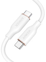 Anker PowerLine III Flow USB-C ＆ USB-C ケーブル （0.9m クラウドホワイト） A8552N21