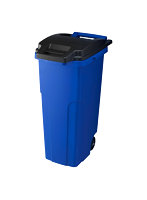 リス 大型 屋外 ゴミ箱 キャスターペール 2輪 70L ブルー
