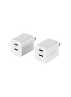 USB Type-C コンセント 充電器 PD 20W Type C ×2 2個セット 軽量 【 iPhone iPad Galaxy Pixel Android ...