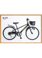 21テクノロジー 21Technology KD246（ブラック） 子供用 自転車 マウンテンバイク シマノ製6段変速 24イ...