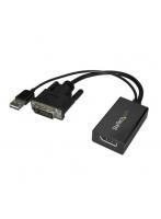 StarTech スターテック DVI2DP2 DVI-DisplayPortアダプタ USB給電対応