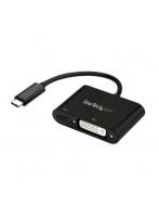 StarTech スターテック CDP2DVIUCP USB-C-DVIアダプタ USB PD対応 ブラック