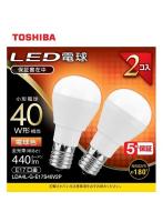 東芝 TOSHIBA LDA4L-G-E17S40V2P LED小形電球形 2本パック（電球色） E17口金 40W形相当 440lm