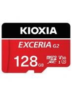 キオクシア KIOXIA KMU-B128GR（レッド） EXCERIA G2 microSDHC/microSDXC UHS-I メモリカード 128G