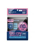 ナカバヤシ BD-007-055-BK（ブラック） Blu-ray対応不織布ケース インデックス付き両面収納 55枚