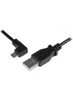StarTech スターテック USBAUB1MLA（ブラック） L型左向き充電＆同期用 Micro USBケーブル 1m