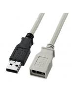 サンワサプライ KU-EN3K（ライトグレー） USB延長ケーブル 3m