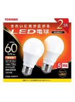 東芝 TOSHIBA LDA8L-G/60V1P LED電球2本パック（電球色） E26口金 60W形相当 810lm