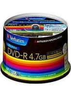 Verbatim バーベイタム DHR47JDP50V3 データ用DVD-R 4.7GB 1回記録 プリンタブル 16倍速 50枚