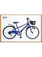 21テクノロジー 21Technology KD246（ブルー） 子供用 自転車 マウンテンバイク シマノ製6段変速 24インチ
