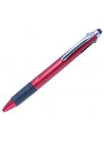 ミヨシ STP-BY01/RD（レッド） 3色ボールペン付きタッチペン タブレット・スマートフォン用