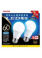 東芝 TOSHIBA LDA7D-G/60V1P LED電球2本パック（昼光色） E26口金 60W形相当 810lm