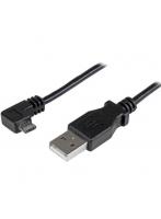 StarTech スターテック USBAUB1MRA（ブラック） L型右向き充電＆同期用 Micro USBケーブル 1m
