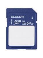 エレコム ELECOM MF-FS064GU11C SDカード SDXC 64GB Class10 UHS-I U1 80MB/s ラベル SDカードケース付き