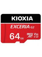 キオクシア KIOXIA KMU-B064GR（レッド） EXCERIA G2 microSDHC/microSDXC UHS-I メモリカード 64G