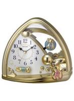 リズム時計 4SG762SR18（金色仕上） ファンタジーランド762SR クオーツ置時計