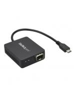 StarTech スターテック US1GC30SFP（ブラック） USB-C-光ファイバー変換アダプタ オープンSFP