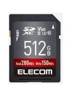 エレコム ELECOM MF-FS512GU23V6R UHS-II SDXCメモリカード 512GB