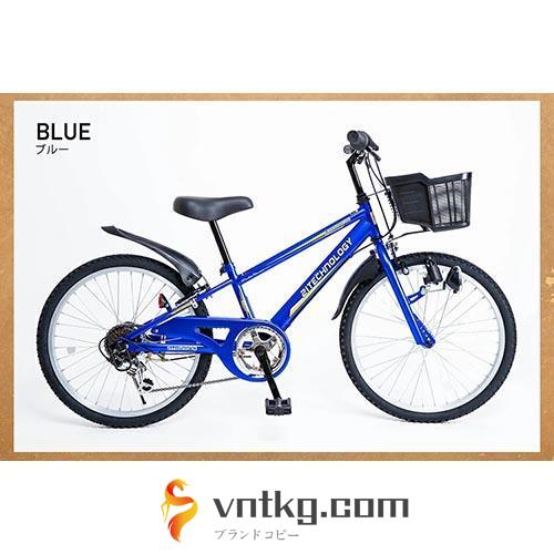21テクノロジー 21Technology KD226（ブルー） 子供用 自転車 マウンテンバイク シマノ製6段変速 22インチ