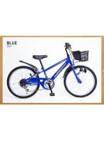 21テクノロジー 21Technology KD226（ブルー） 子供用 自転車 マウンテンバイク シマノ製6段変速 22インチ