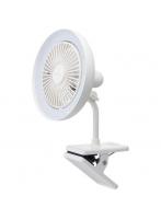 ドウシシャ Doshisha PSLC30-WH（ホワイト） LEDライト付クリップファン 11cm扇風機 調光調色3段階 風量...