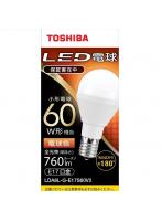 東芝 TOSHIBA LDA6L-G-E17S60V2 小形電球形（電球色） E17口金 60W形相当 760lm