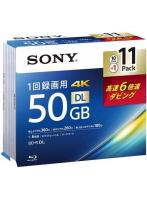 ソニー SONY 11BNR2VMPS6 録画用 BD-R DL 2層 50GB 1回録画 プリンタブル 6倍速 10＋1枚