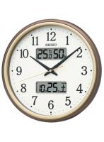 セイコー SEIKO KX275B カレンダー・温度・湿度表示つき電波掛時計