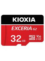 キオクシア KIOXIA KMU-B032GR（レッド） EXCERIA G2 microSDHC/microSDXC UHS-I メモリカード 32G