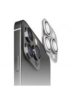 PGA iPhone15 Pro/15 Pro Max用 カメラフルプロテクター グリッター/ラメシルバー
