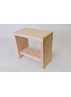 木曽工芸 風呂椅子 日本製 木製 ひのき （大） 幅32×奥18×高30cm ベージュ