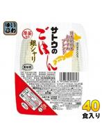 サトウ食品 サトウのごはん 銀シャリ 200g パック 40個 （20個入×2 まとめ買い） 非常食 レトルト イン...