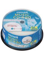 マクセル 音楽用CD-R インクジェットプリンタ対応 スピンドルケース 30枚入り CDRA80WP.30SP