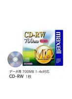 マクセル データ用記録ディスク CD-RW 700MB 4倍速対応 1枚 CDRW80MQ.S1P