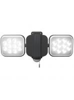 ムサシ RITEX フリーアーム式LEDセンサーライト（12W×2灯） 「コンセント式」 防雨型 LED-AC2024