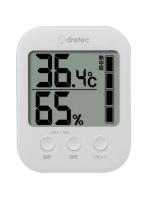 ドリテック デジタル温湿度計 モスフィ ホワイト O-401WT