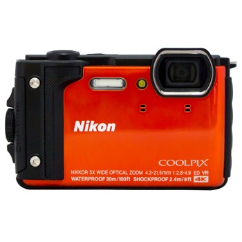［W300］クールピクス Nikon 防水カメラ オレンジ